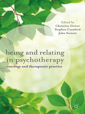 cover image of Being and Relating in Psychotherapy